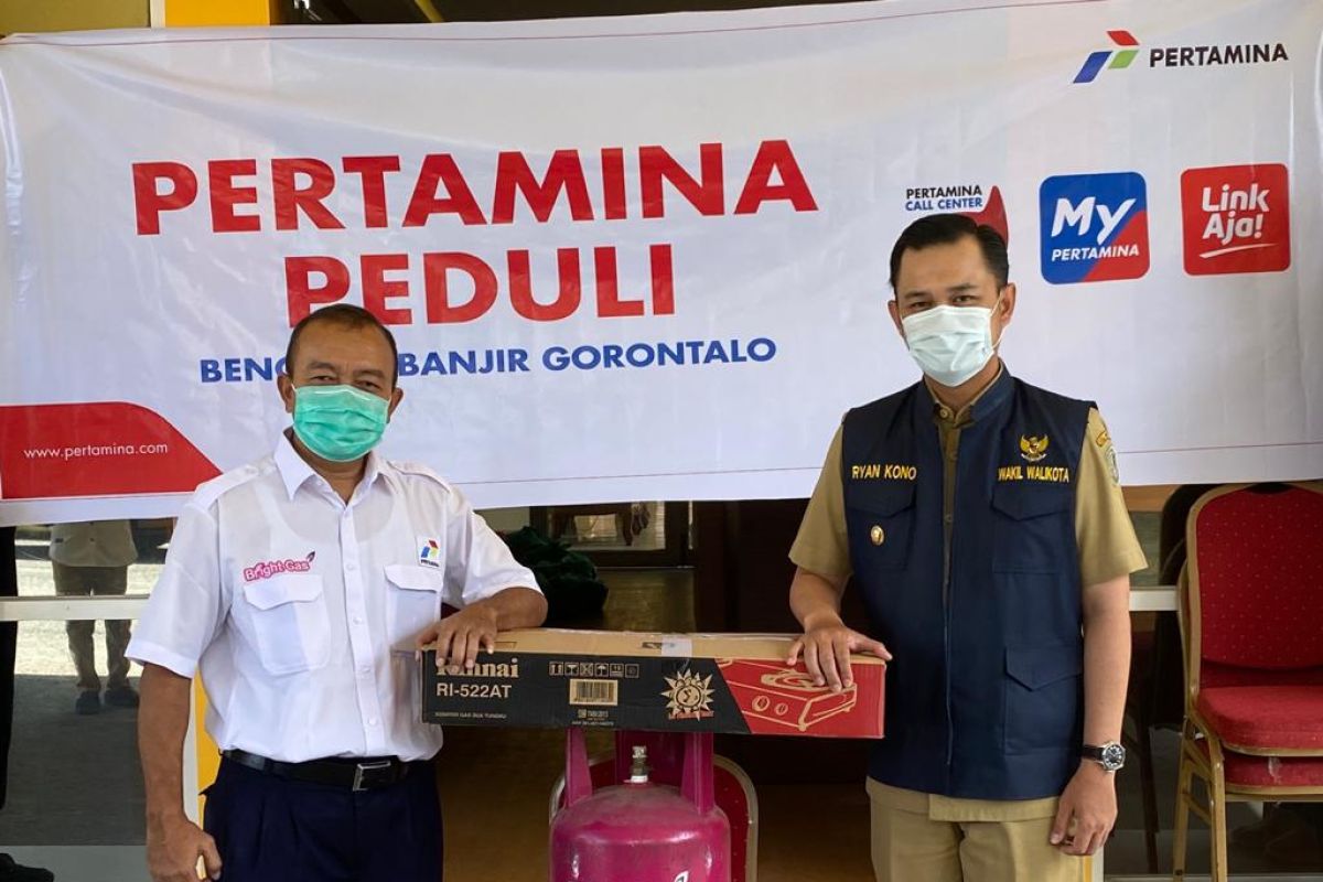 Pertamina salurkan bantuan bagi korban banjir di Gorontalo.