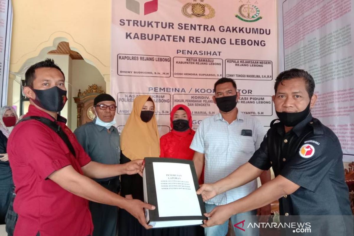 Gakkumdu Rejang Lebong limpahkan kasus pencatutan dukungan ke polisi