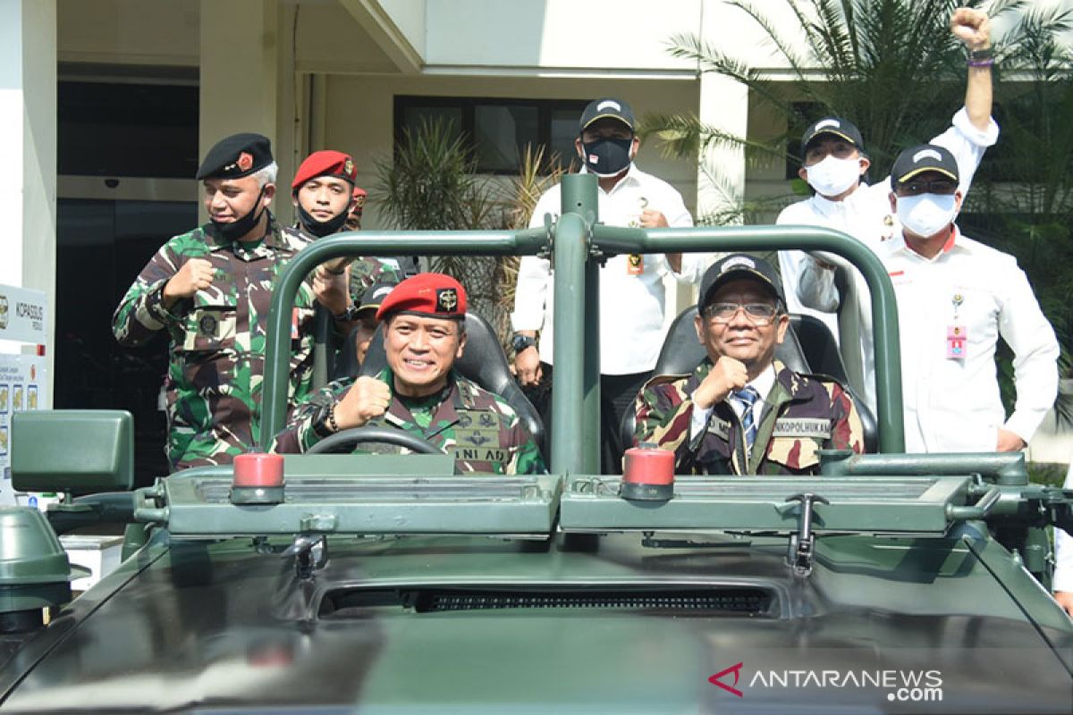 Mahfud MD: Pemerintah masih bahas draf Perpres pelibatan TNI tangani terorisme