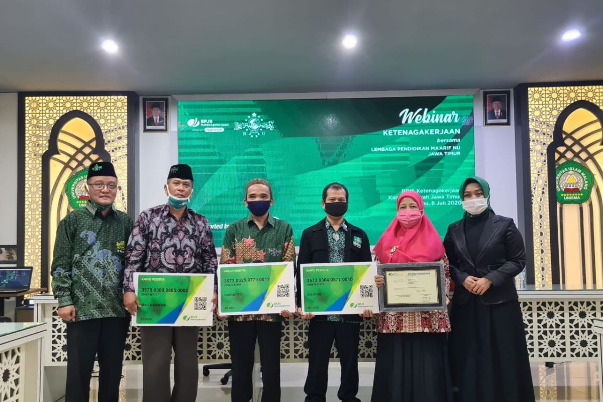 BPJAMSOSTEK lindungi tenaga pendidik LP Maarif NU Jawa Timur dengan asuransi kecelakan