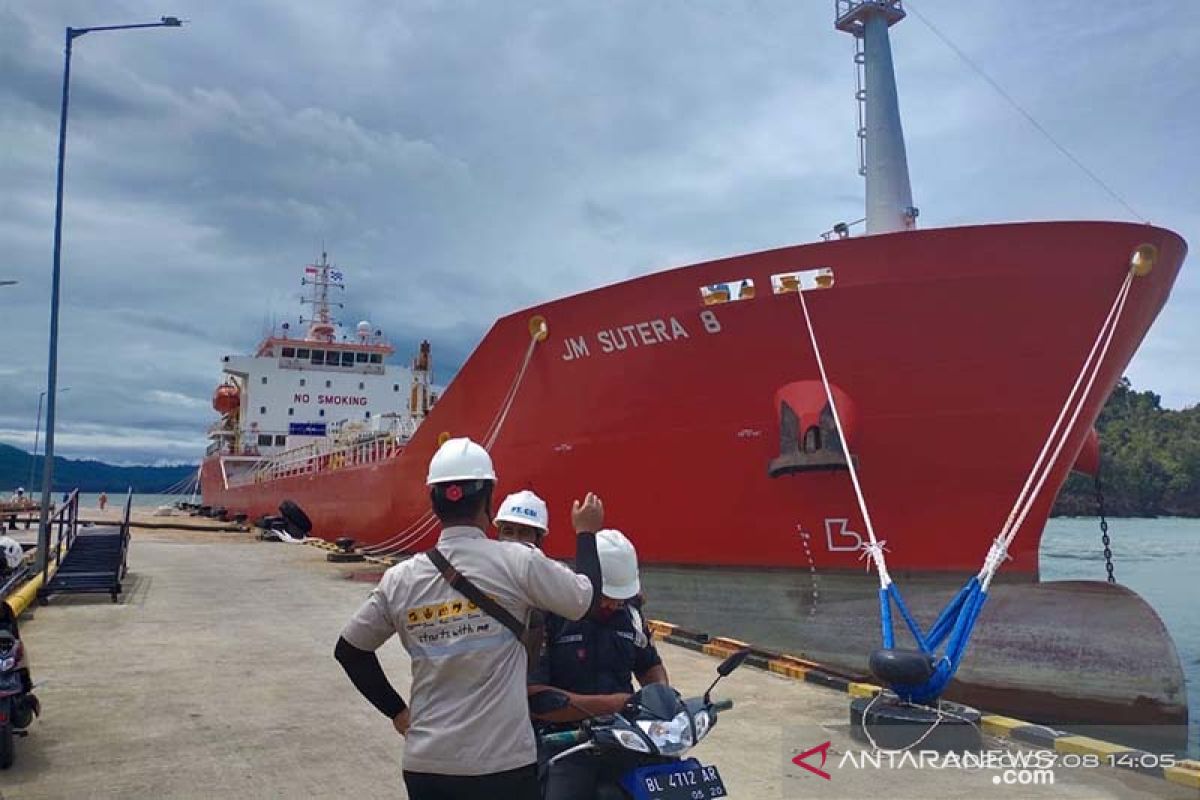 Kapal asing pengangkut CPO ke India kembali bersandar di Pelabuhan Calang