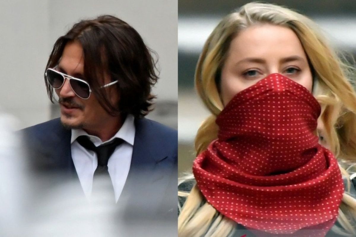 Sidang pertama, Johnny Depp bantah pukul mantan istrinya Amber Heard