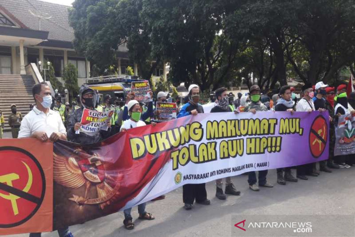 Tuntut pembatalan RUU HIP, Masyarakat Antikomunis Magelang Raya gelar unjuk rasa