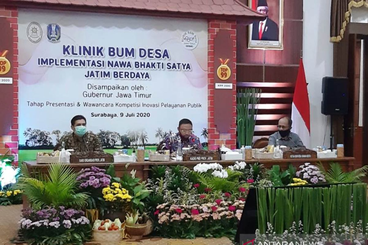 Program Klinik BUMDesa Jatim tercatat Top 99 kompetisi inovasi Kementerian PAN-RB