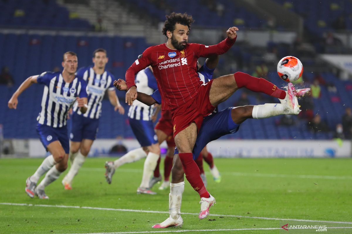 Liverpool bekuk Brighton, Mo Salah dua gol dan satu assist