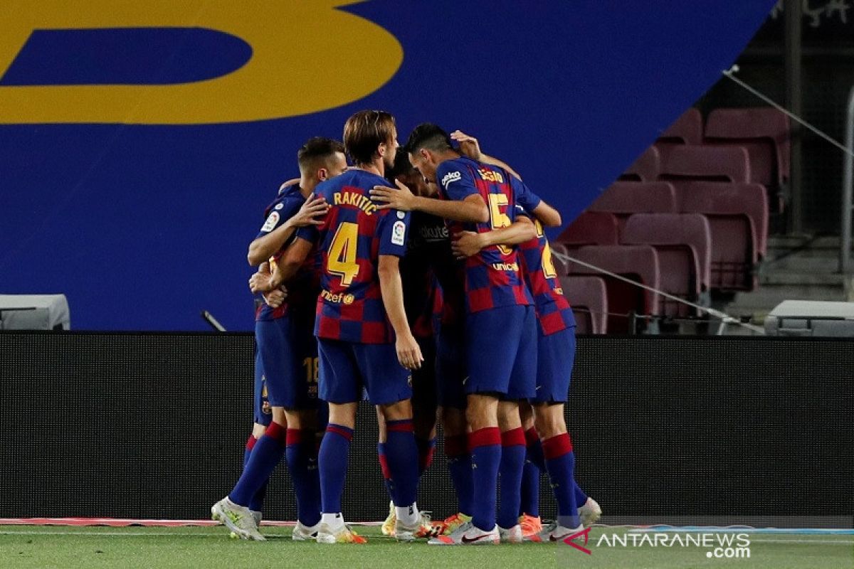 Barcelona menang tipis 1-0 atas Espanyol dan pastikan rival sekotanya  terdegradasi