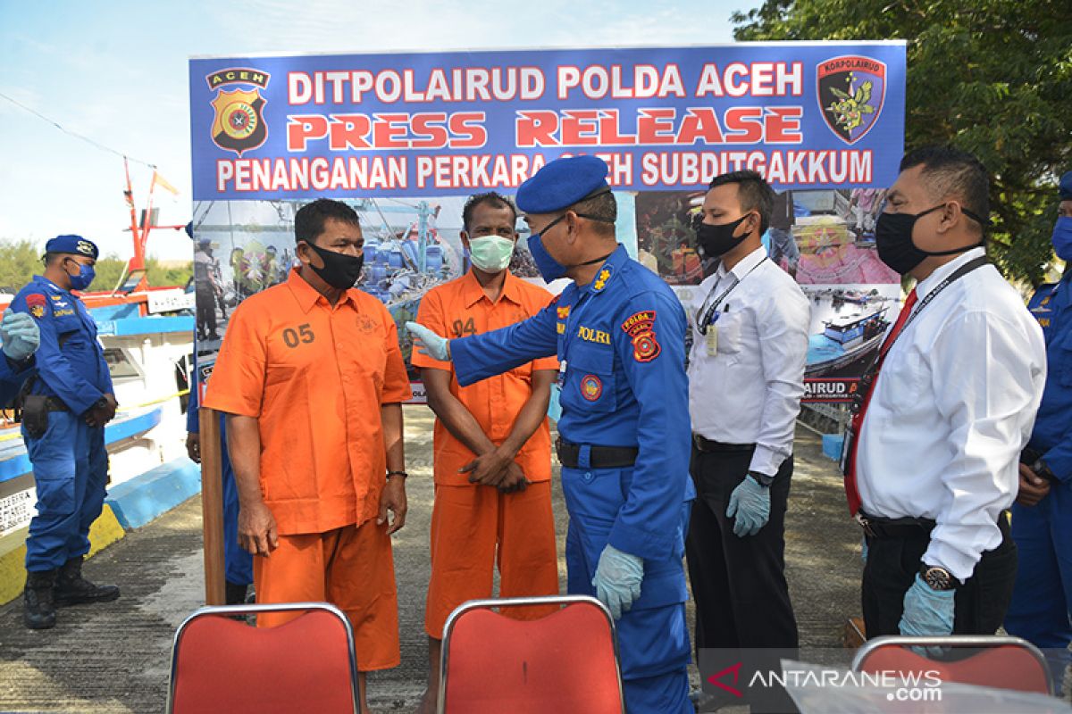 Ditpolairud Polda Aceh tangkap kapal tanpa dokumen