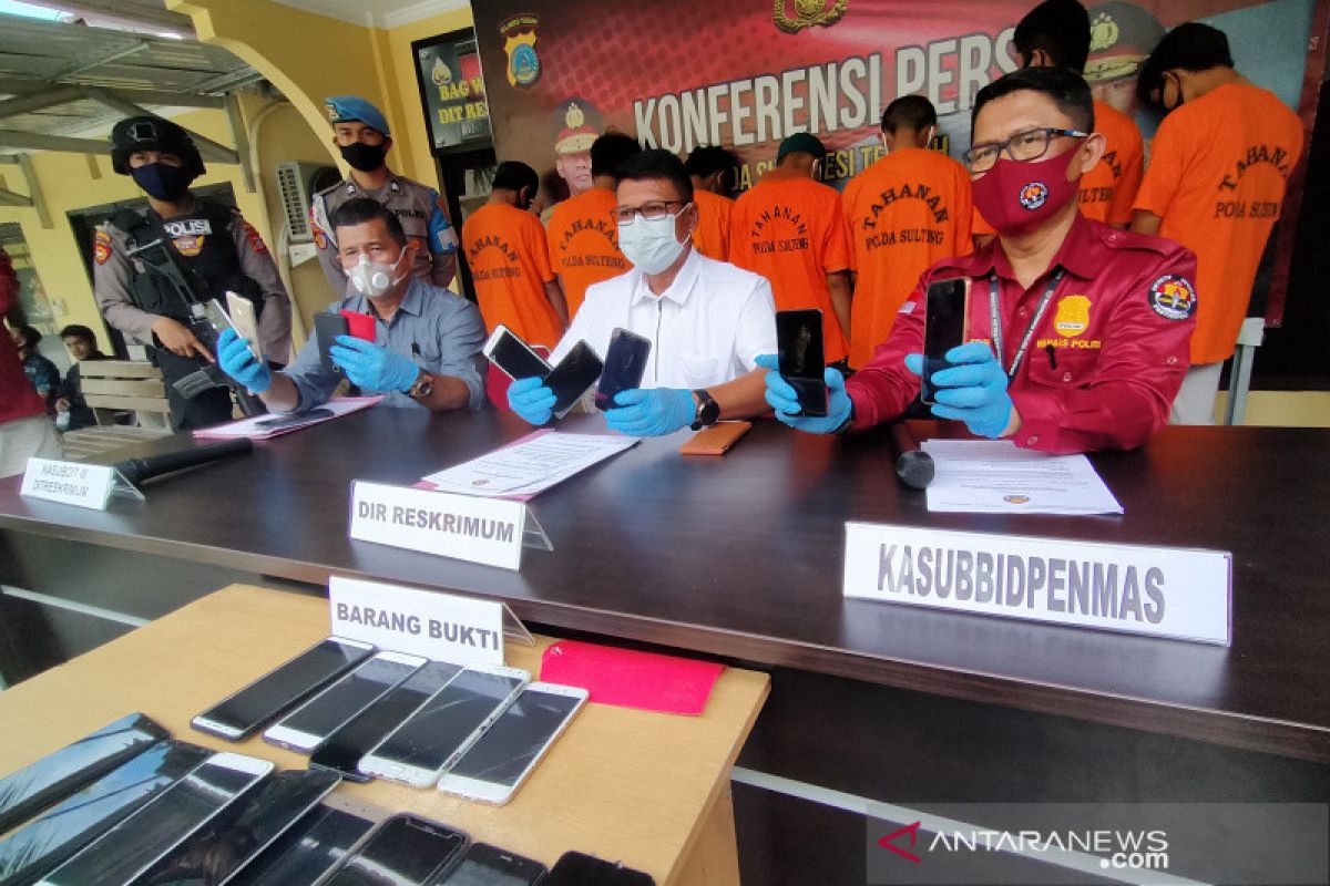 Ditreskrimum Polda Sulteng ringkus pelaku jambret HP sadis lintas kabupaten