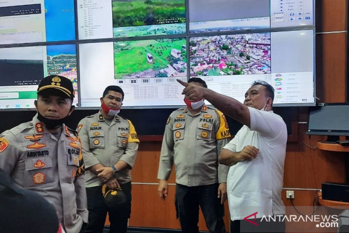 Dirreskrimsus Polda Jambi bersama tiga kapolres sinergitas penanganan karhutla