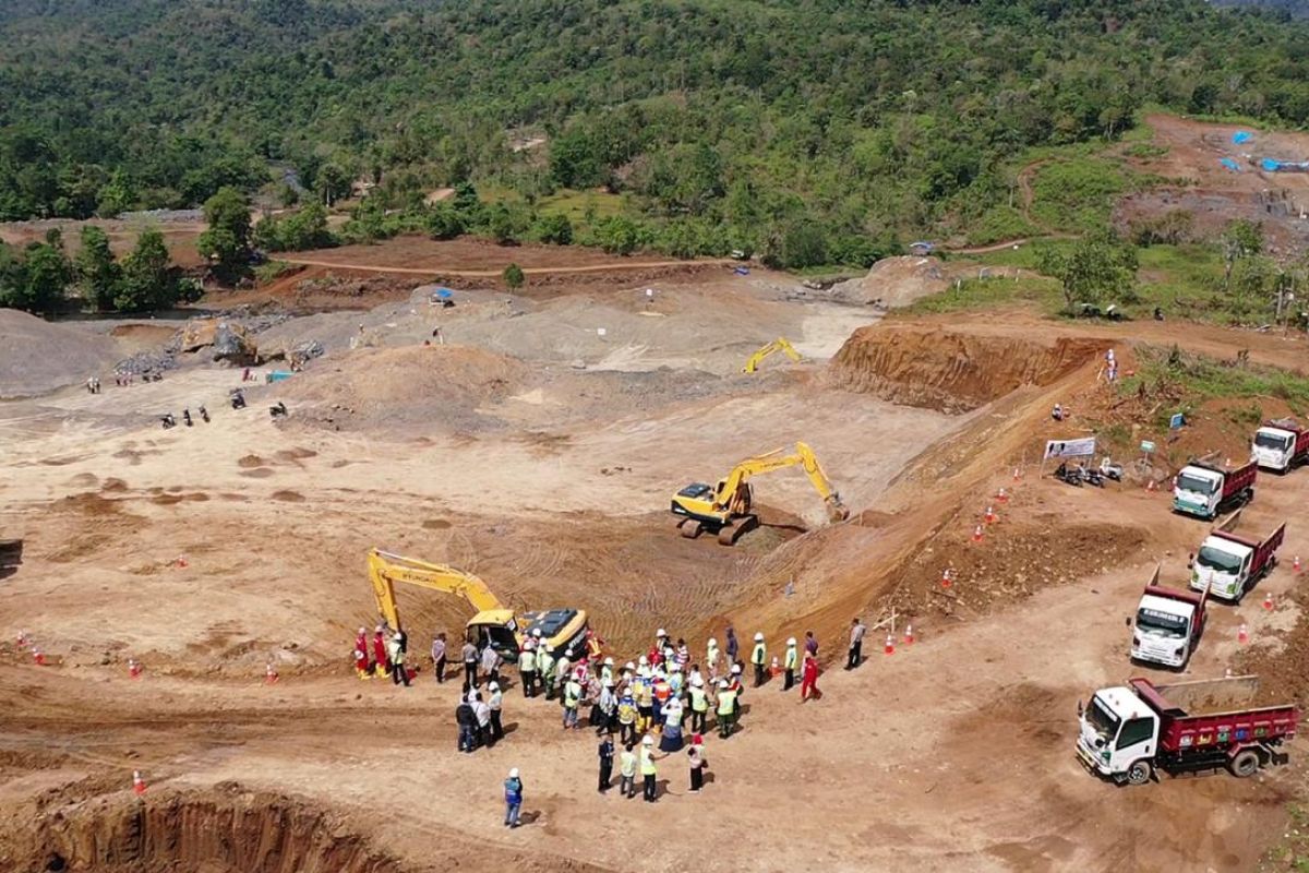 Wagub ingatkan pekerja Bendungan Pamukkulu Takalar patuhi protokol kesehatan