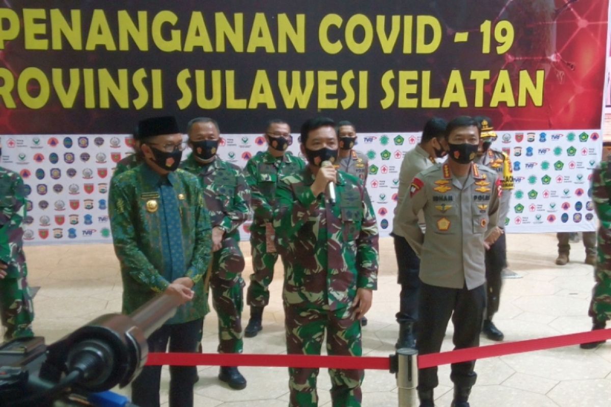 Panglima TNI : Strategi intervensi efektif atasi wabah COVID-19 di Sulsel