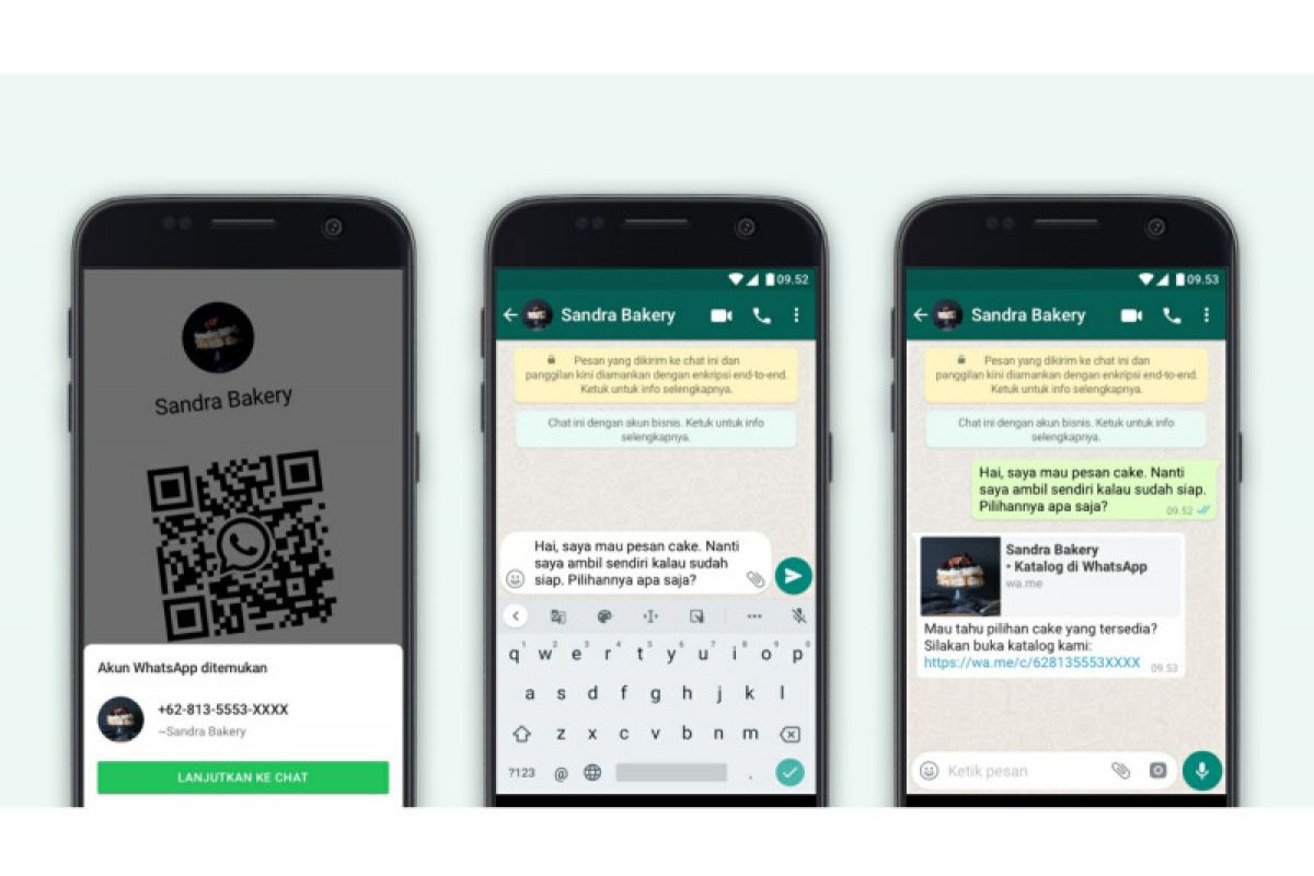 Fitur kode QR ada di WhatsApp Business