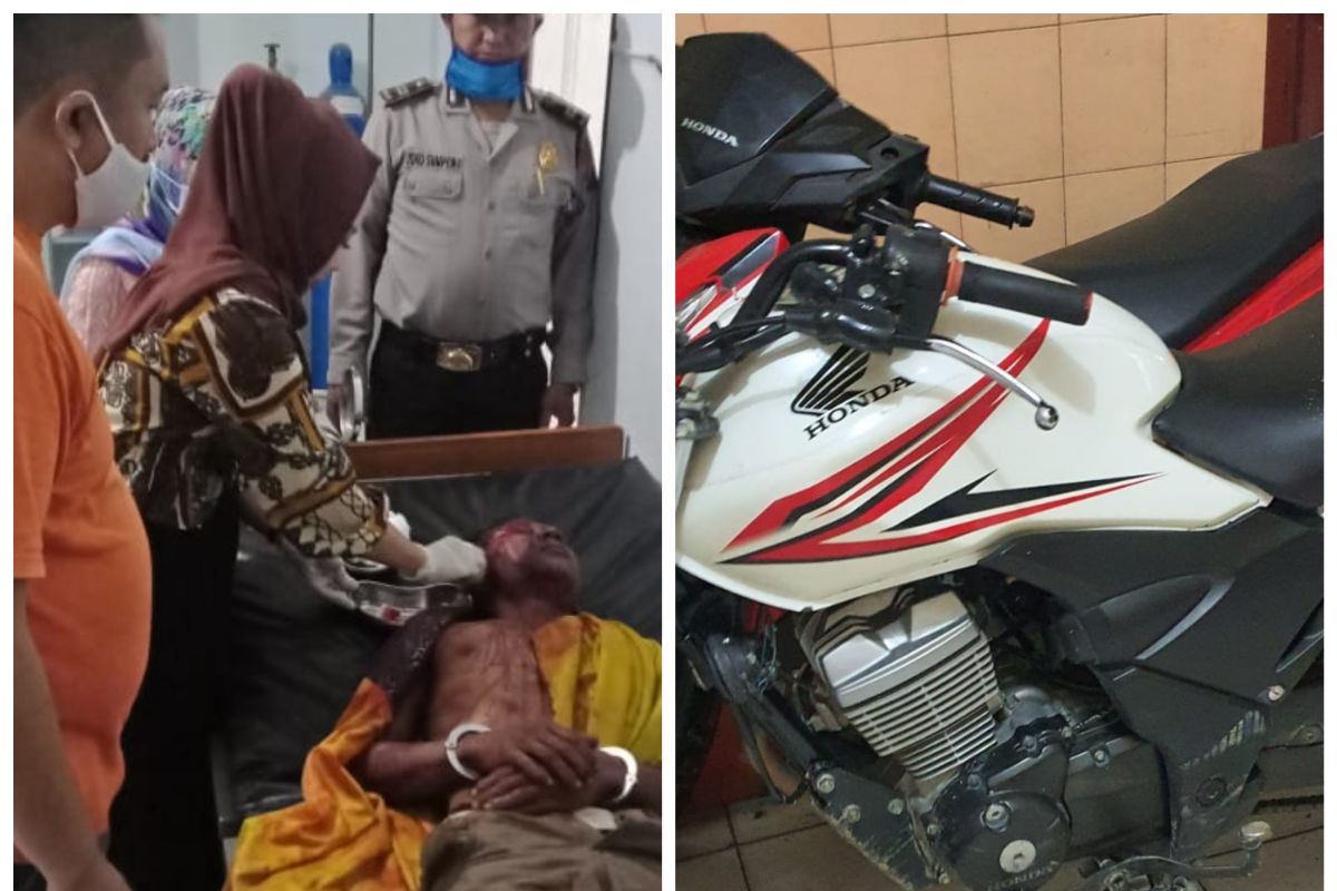 Polisi Stabat Langkat amankan pelaku pencurian sepeda motor setelah diamuk massa