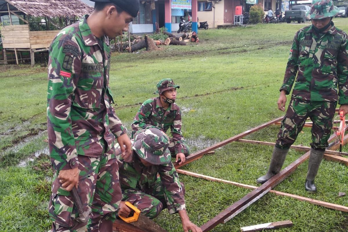 Satgas TMMD ke 108 juga kreatif bertukang