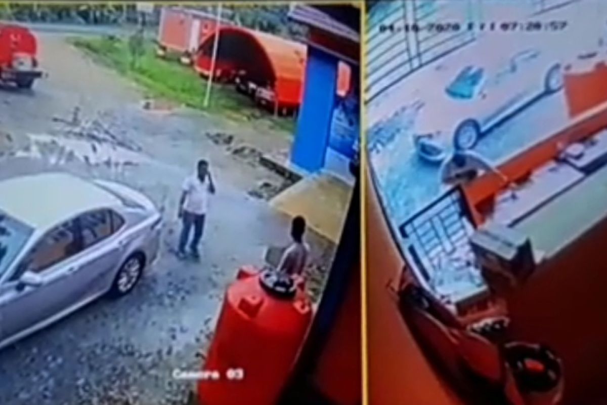 Diduga curi thermogun di kantor BPBD, oknum pimpinan DPRD dan staf ini terekam CCTV