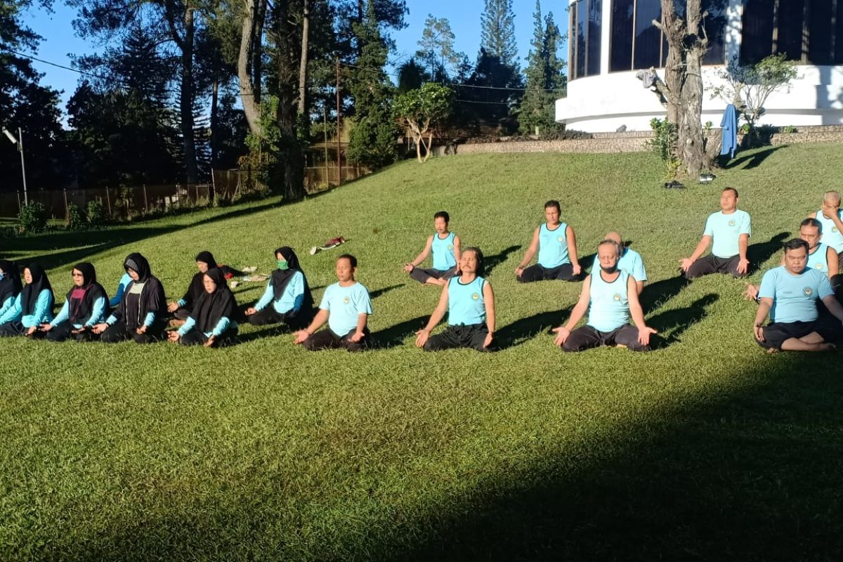 Satria Nusantara Langkat latihan peningkatan imun tubuh di Berastagi