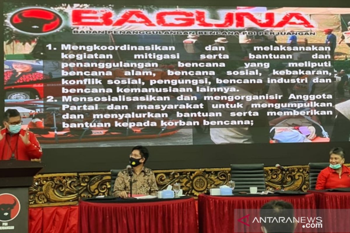 Baguna PDIP tingkatkan koordinasi perkuat penanggulangan bencana