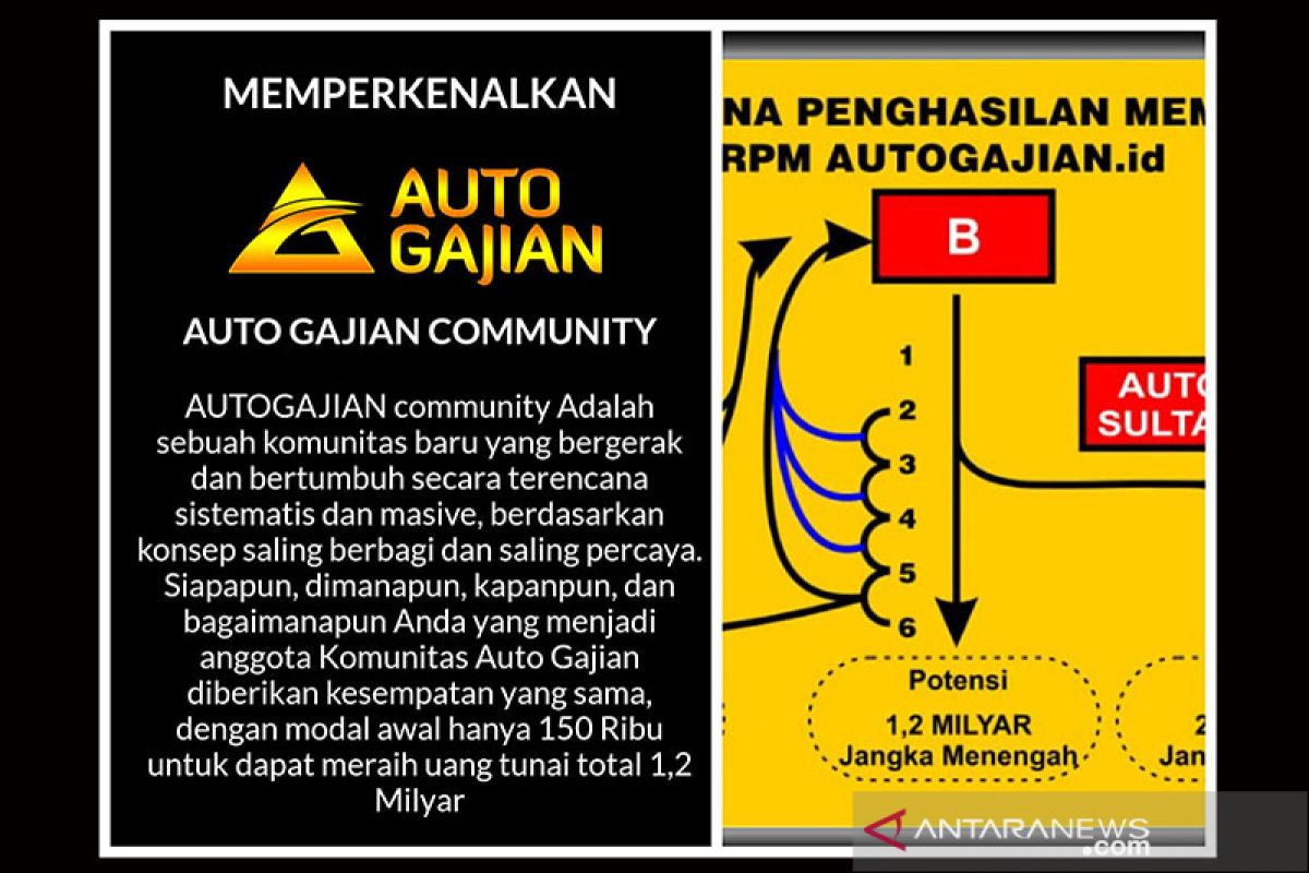 OJK: penghimpunan dana program "Autogajian" ilegal