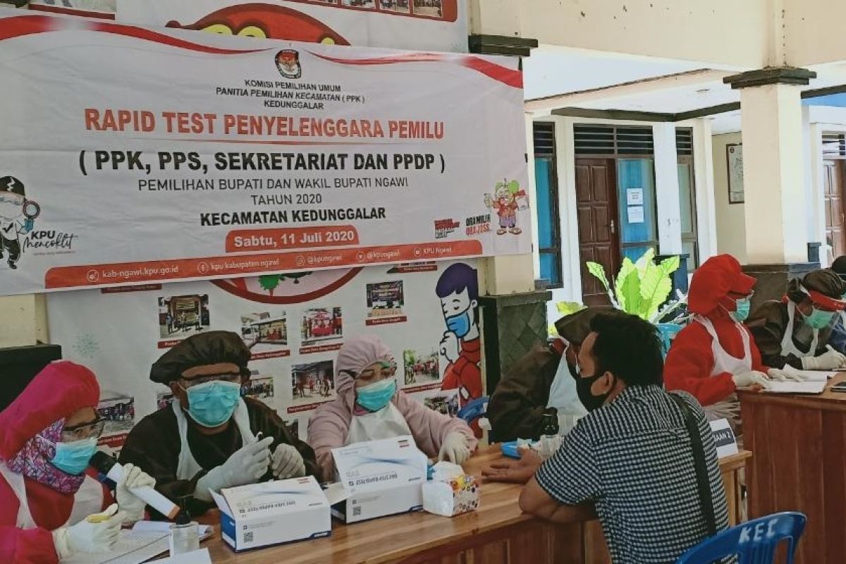 2.640 penyelenggara Pilkada Ngawi 2020 jalani rapid test