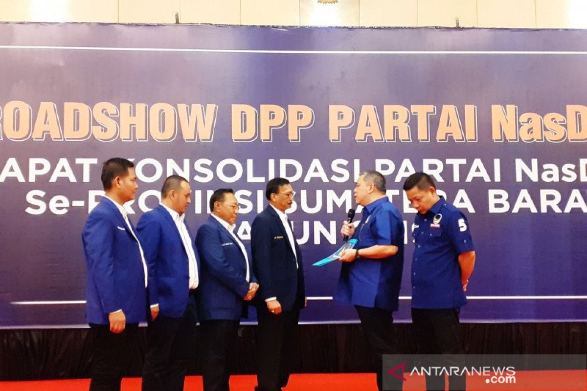 DPW NasDem tunggu instruksi DPP hadapi Pilgub gubernur Sumbar 2020