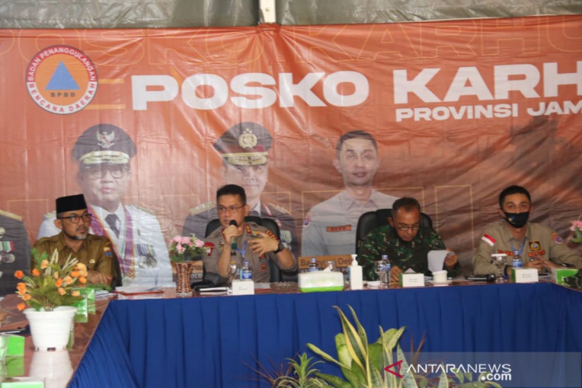 Kapolda Jambi minta  satgas optimalkan patroli di kawasan rawan karhutla