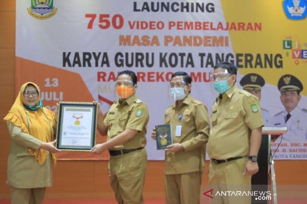 Dinas Pendidikan Kota Tangerang raih rekor MURI pembuatan video pembelajaran