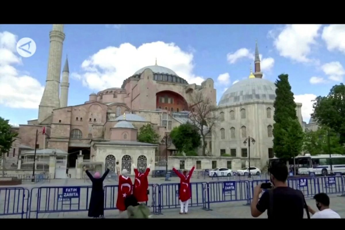 Turki akan beritahu UNESCO,  Museum Hagia Sophia kembali jadi masjid