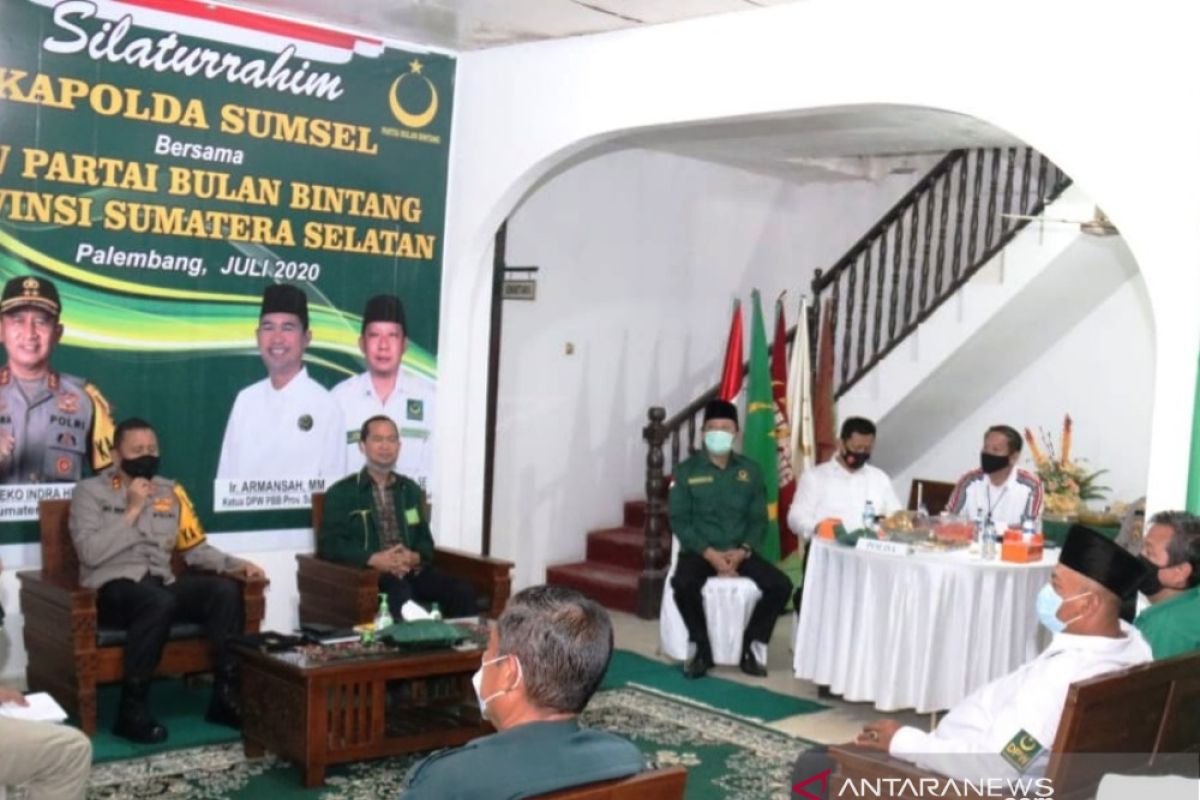 Kapolda Sumsel ajak parpol bersama amankan Pilkada  2020