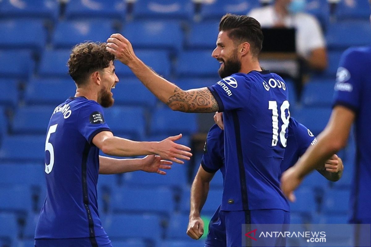 Gol tunggal Giroud amankan posisi tiga besar Chelsea