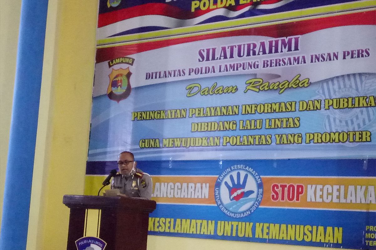 Dirlantas Polda Lampung meminta pengemudi patuhi protokol kesehatan