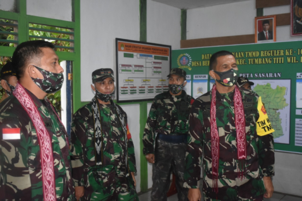 Tim Wasev TNI kunjungi lokasi TMMD 108 Kodim 1203/Ktp