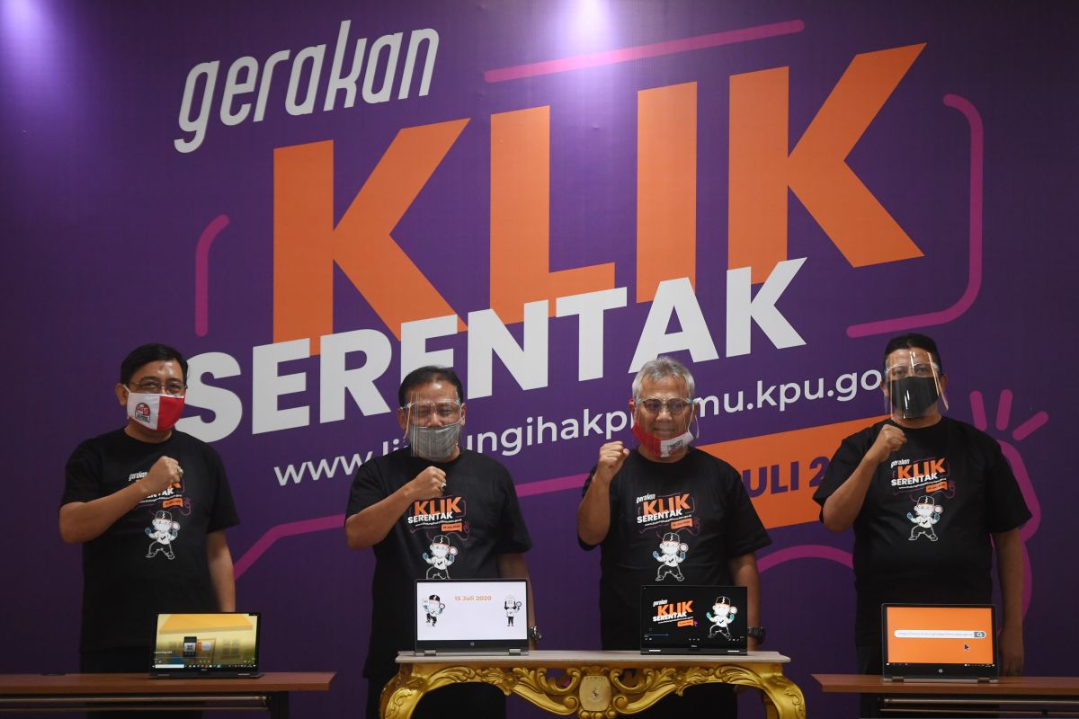 KPU luncurkan tahapan gerakan coklit dan gerakan klik serentak