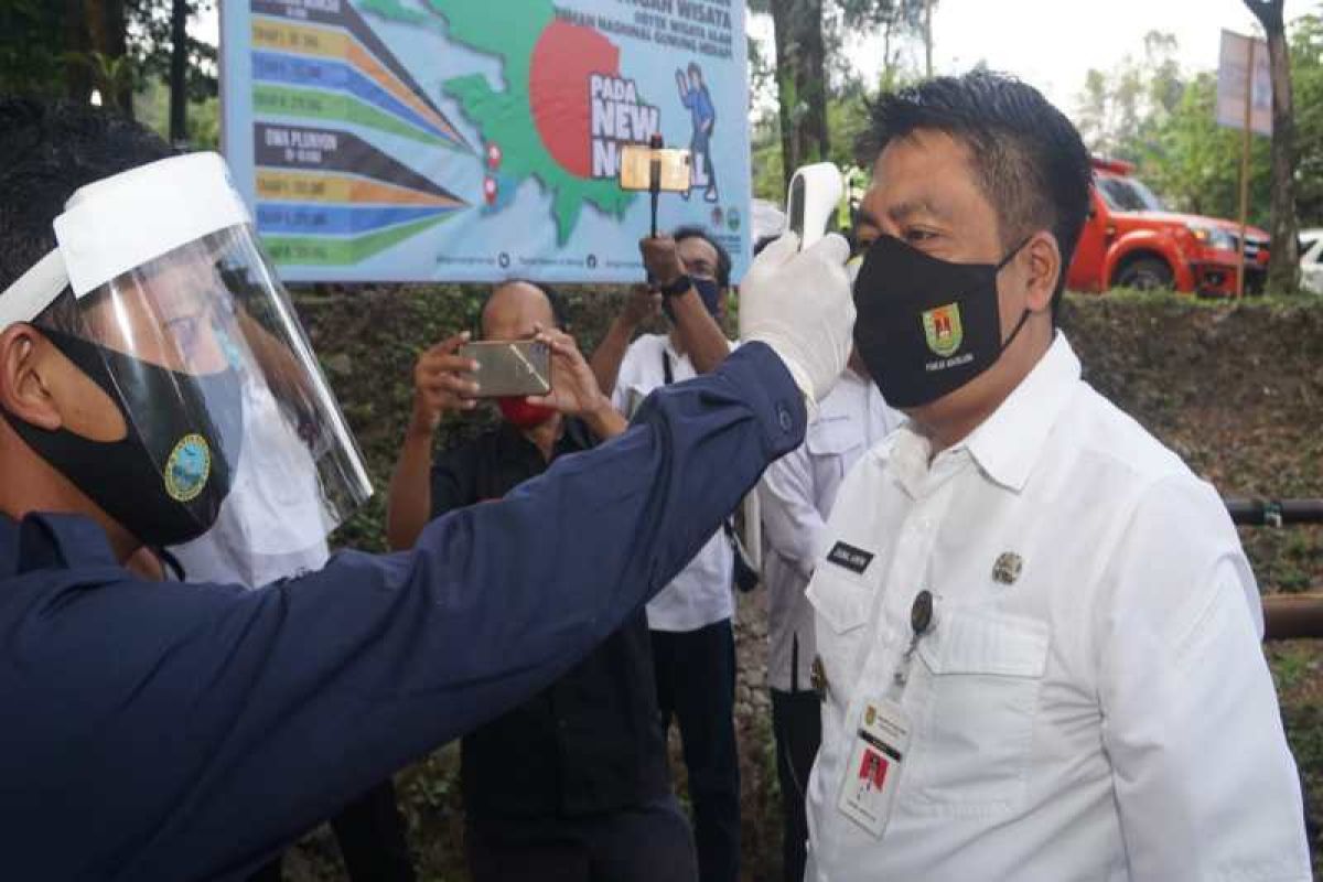 Objek wisata alam Jurang Jero Merapi simulasi  kunjungan wisata