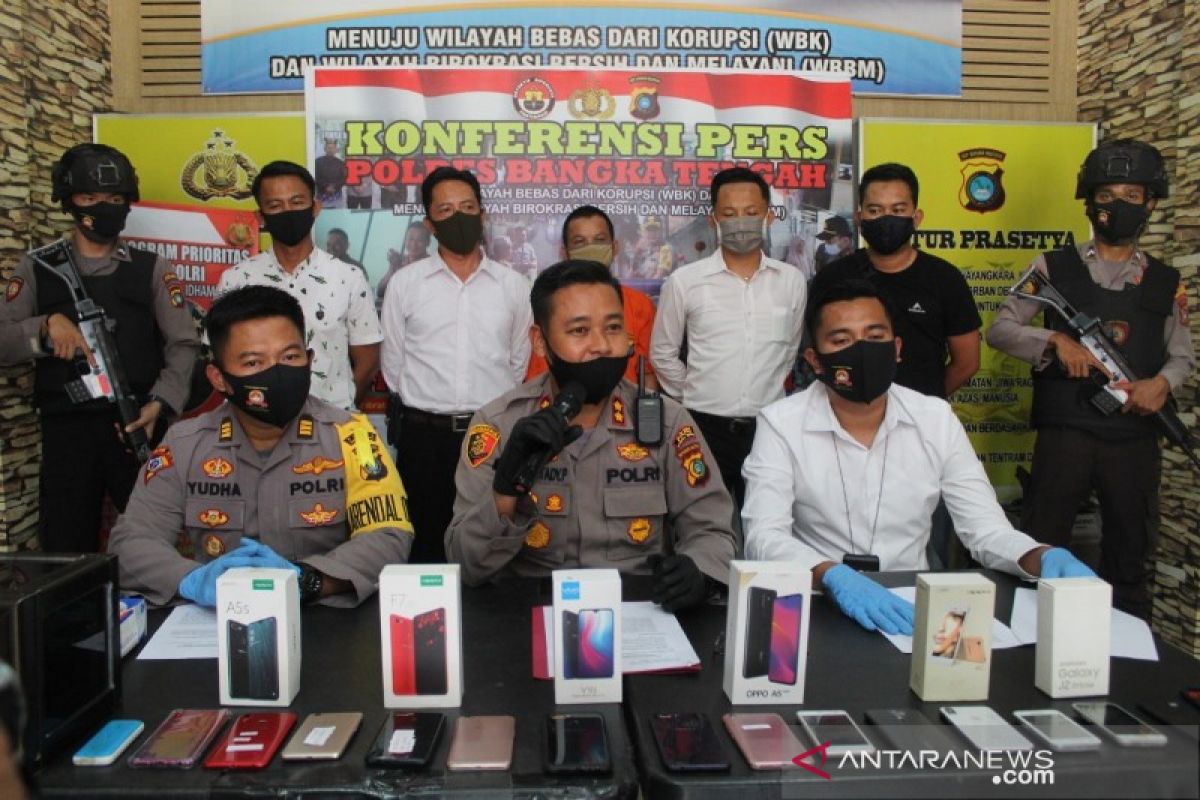 Sindikat pencurian di Bangka Tengah terungkap melalui jejaring sosial