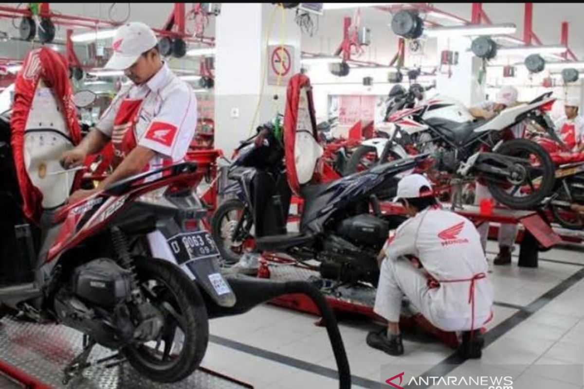 Bengkel Honda terapkan protokoler normal baru