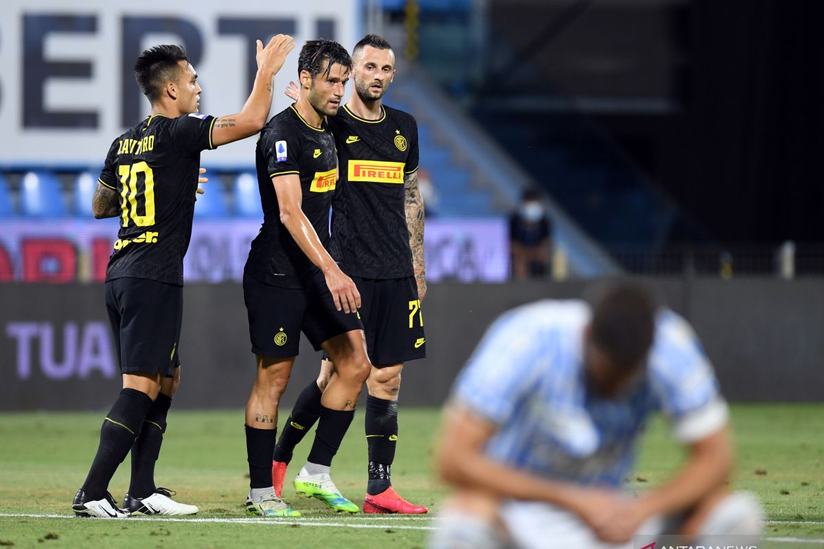 Inter Milan kembali rebut peringkat kedua berbekal kemenangan 4-0 atas SPAL