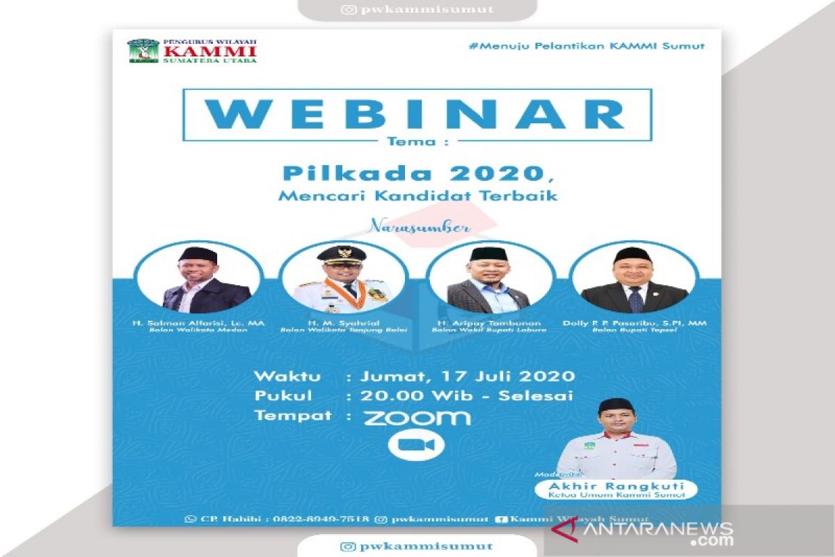 KAMMI Sumut gelar webinar Pilkada 2020, Dolly Pasaribu salah satu narasumber