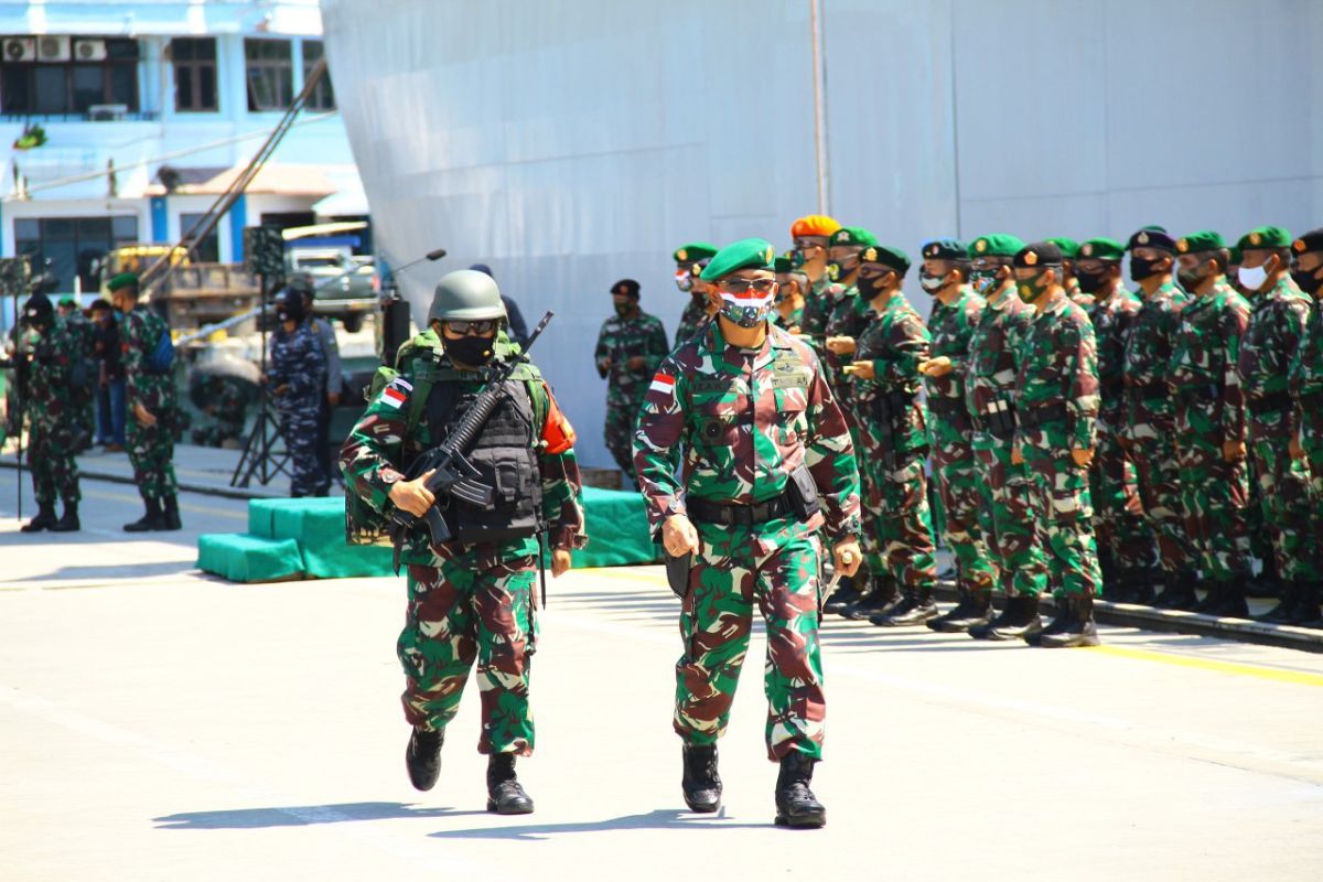 Danrem 172/PWY terima kedatangan 900 prajurit Satgaspam perbatasan Indonesia-PNG