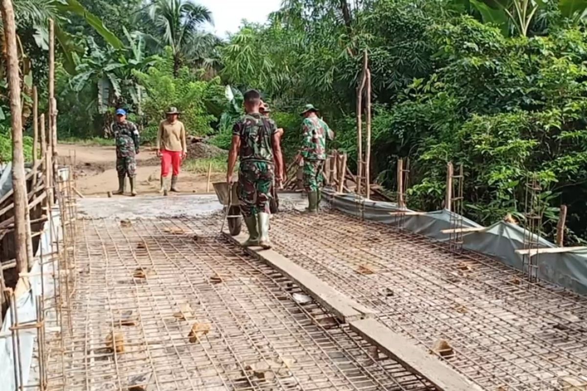 Jembatan hasil pembangunan TMMD pelancar akses transpotasi