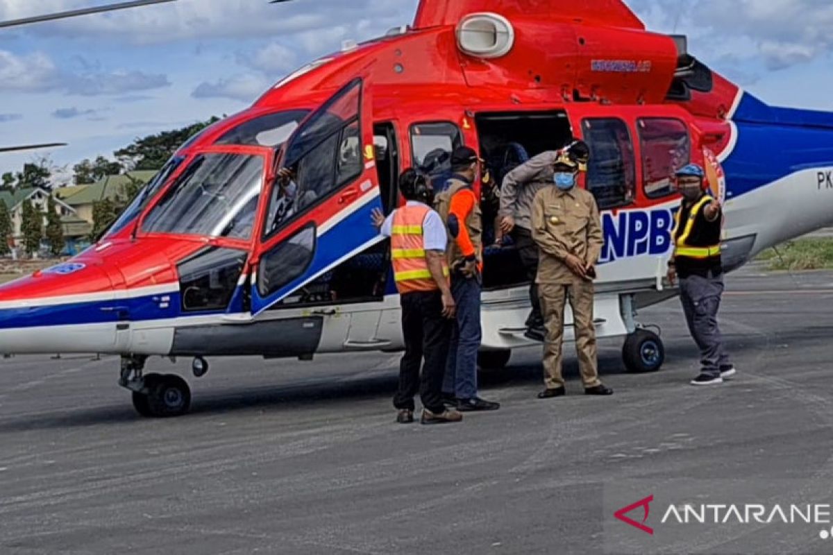 Gubernur dan Kepala BNPB tinjau lokasi banjir bandang Luwu Utara dari udara