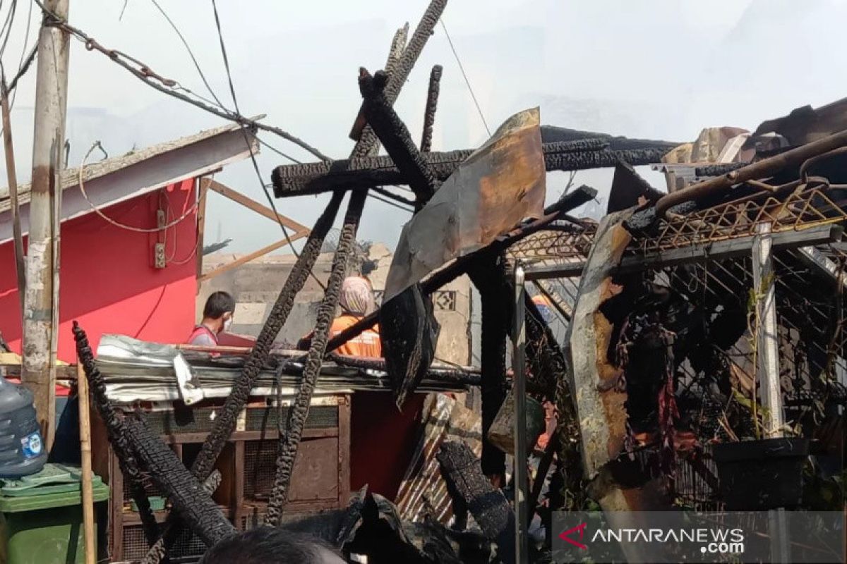 Padamkan api di pemukiman Paseban, 22 mobil damkar dikerahkan