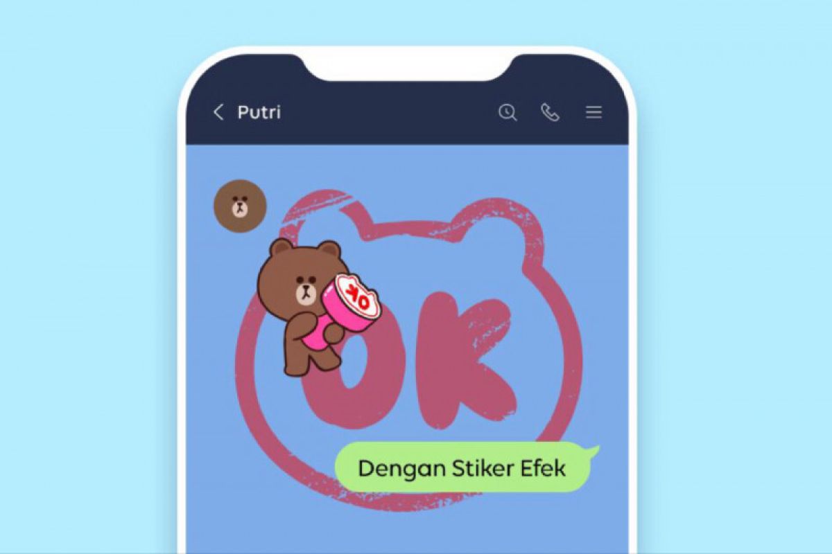 Stiker Efek, fitur baru dari LINE