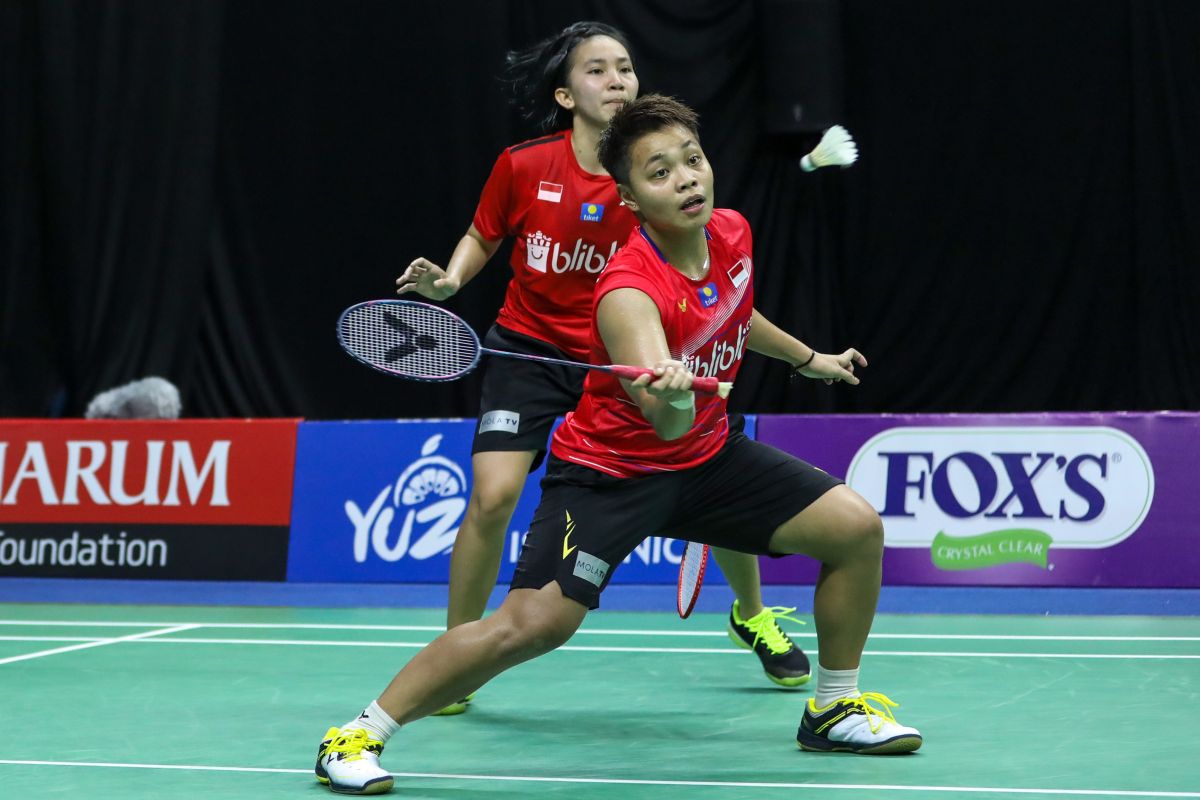 Apriyani/Mychelle jumpa Ribka/Fadia partai final