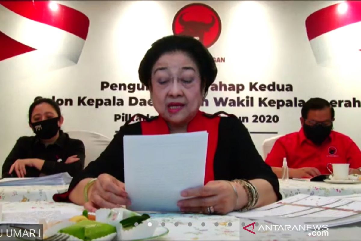 Megawati ingatkan calon kepala daerah PDIP tak berleha-leha