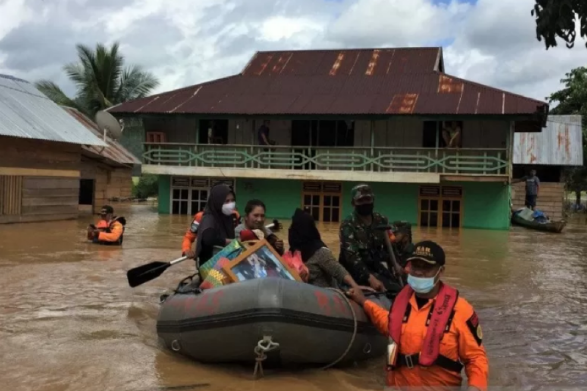 Korban terdampak banjir Konawe Utara bertambah menjadi 1.527 KK