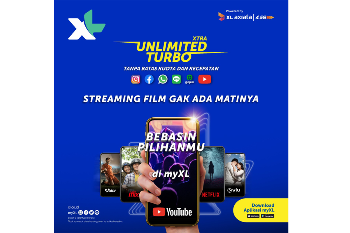 XTRA UNLIMITED TURBO bebaskan pelanggan XL prabayar akses Aplikasi Favorit