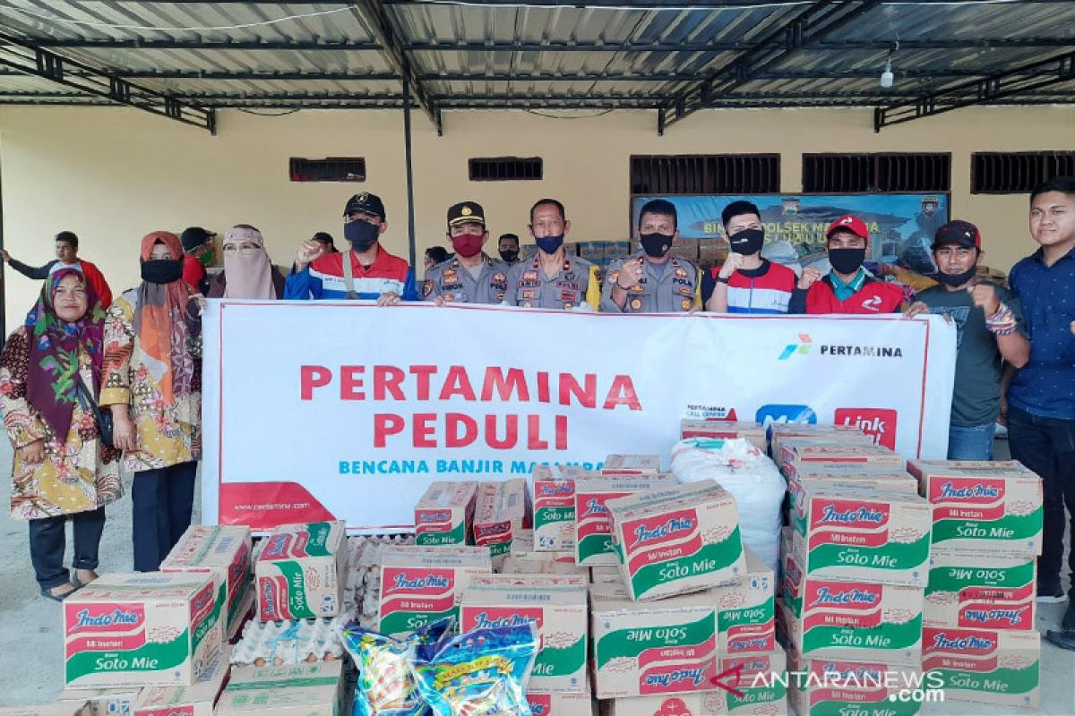 Pertamina salurkan bantuan satu ton beras di Luwu Utara