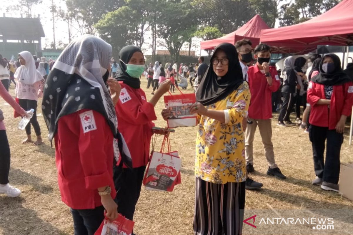 PMI Cianjur lakukan sosialisai protokol kesehatan di objek wisata