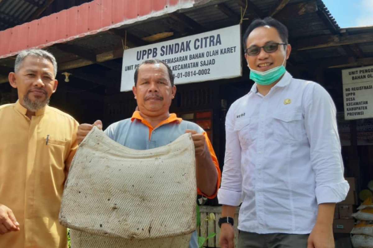 Upaya petani karet di Sambas jaga stabilisasi harga melalui UPBB