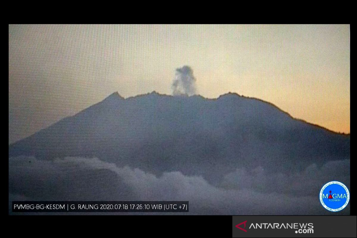 Gempa letusan masih dominasi aktivitas Gunung Raung